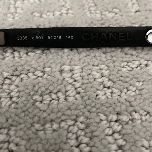 New, Chanel Black Cat Eye Glasses Style 3335, Quilted Arms with Case - Picture 8 of 12